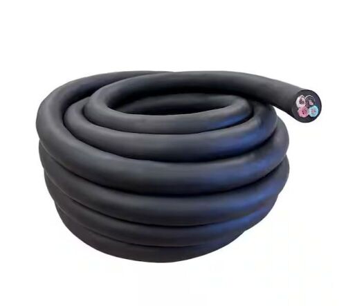 WindyNation 10 ft. 10-Gauge 4 Conductor 600-Volt Black SOOW Cable Cord - Lot 812JF