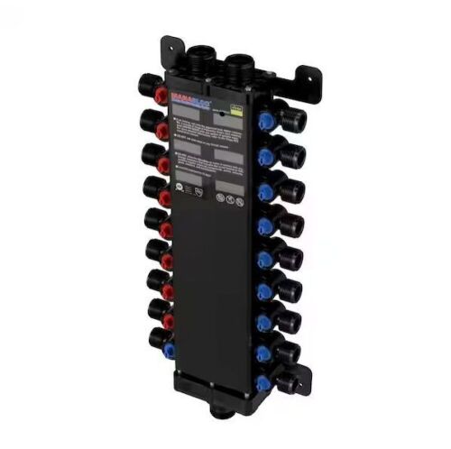 Viega Manabloc 1/2 in. x 18 Port Polysulfone Distribution Manifold (8 Hot/10 Cold) - Lot 82JF
