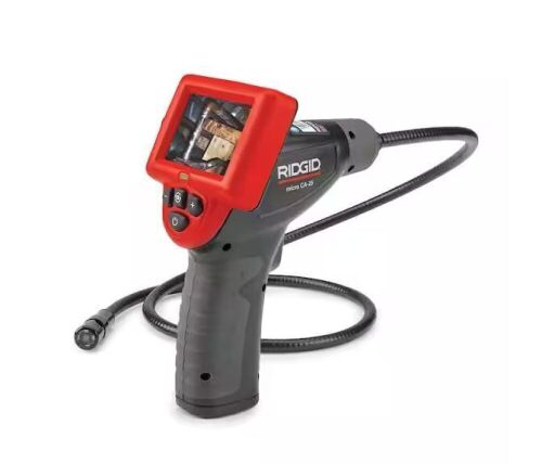 RIDGID CA-25 Micro Visual Inspection & Diagnostic Handheld Camera w/ 2.7 in. Color Display, 4 ft. Fixed Waterproof Camera Cable - Lot 86JF