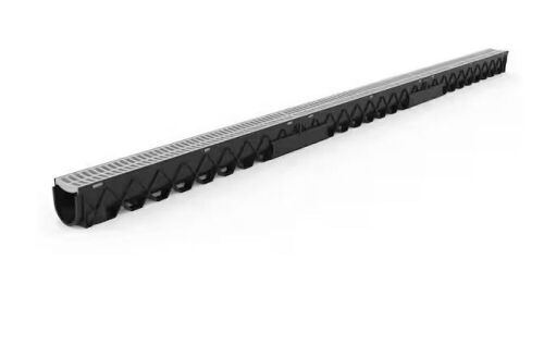 RELN Storm Drain 10 ft. Channel with Portland Grey Grate Accessory - Lot 103JF