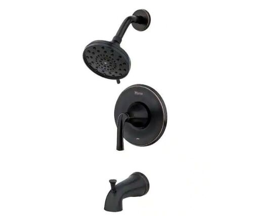 Pfister Ladera Single Handle 3-Spray Tub and Shower Faucet 1.8 GPM in Tuscan Bronze - Lot 108JF