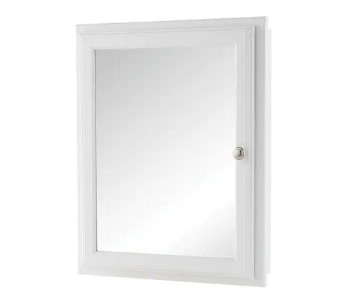 Home Decorators Collection 20.8 in. W x 25.8 in. H Rectangular Wood Composite Medicine Cabinet with Mirror - Lot 104JF