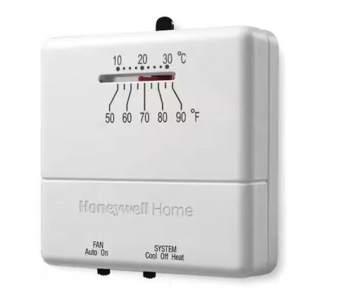 Honeywell Home Economy Non-Programmable Thermostat with 1H/1C Single Stage Heating and Cooling - Lot 105JF