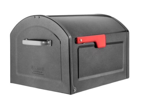 Architectural Mailboxes Centennial Pewter, Extra Large, Steel, Post Mount Mailbox - Lot 825JF