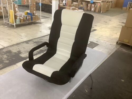 Gaming Floor Chair w/ 360-Degree Swivel, Armrest, Adjustable Backrest - Lot 804