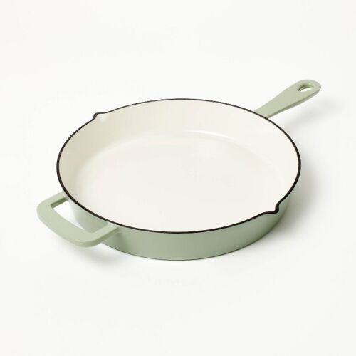 12" Enamel Skillet - Figmint™-few scrapes - Lot 35WG