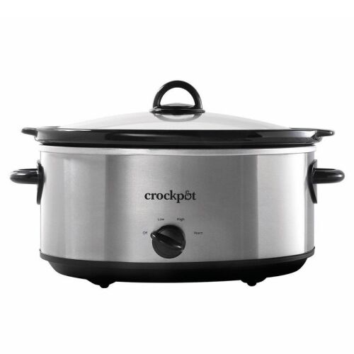 Crock-Pot 7qt Manual Slow Cooker - Stainless Steeel, 270W - Lot 40WG