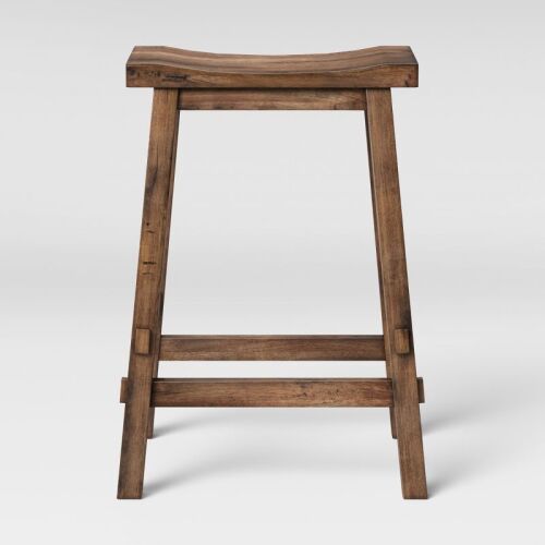 Halifax Farmhouse Wood Counter Height Barstool - Threshold™ - Lot 53WG