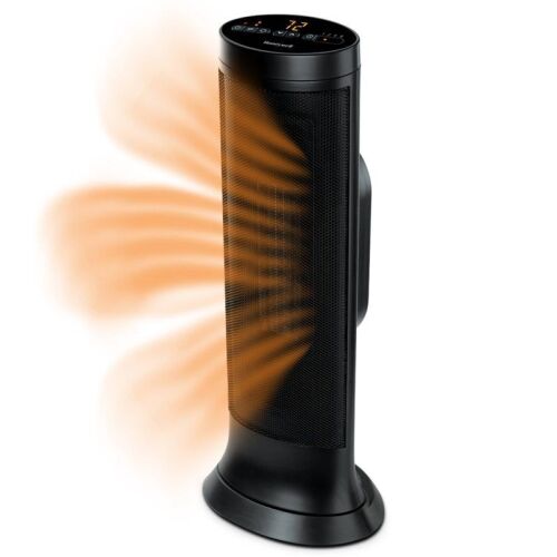 Honeywell Slim Ceramic Tower Heater Black: Indoor Space Heater - Lot 62WG