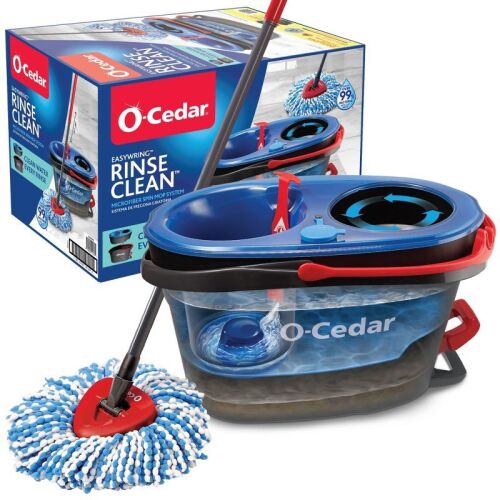 O-Cedar RinseClean Spin Mop & Bucket System - Lot 69WG