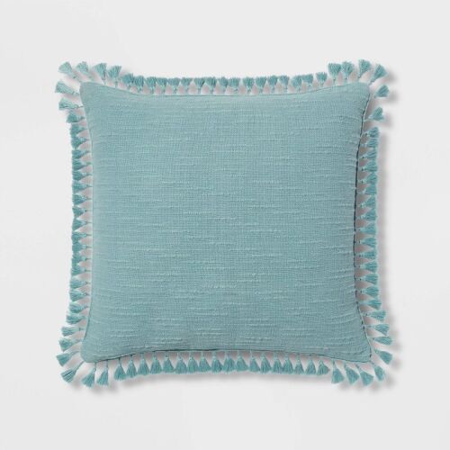 Euro Textured Slub Tassel Decorative Throw Pillow - Threshold™ - Lot 70Wg