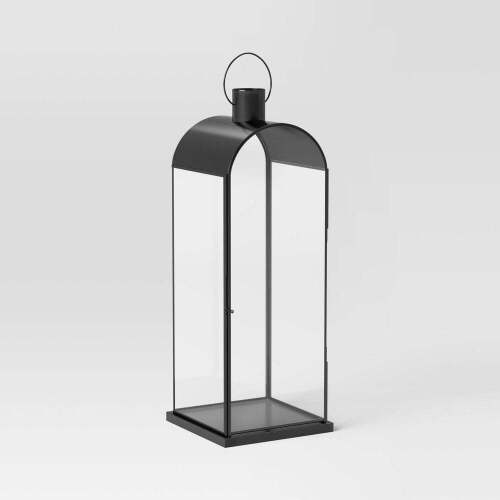 Tall Metal Lantern Black - Threshold (Stainless Steel) - Lot 71WG