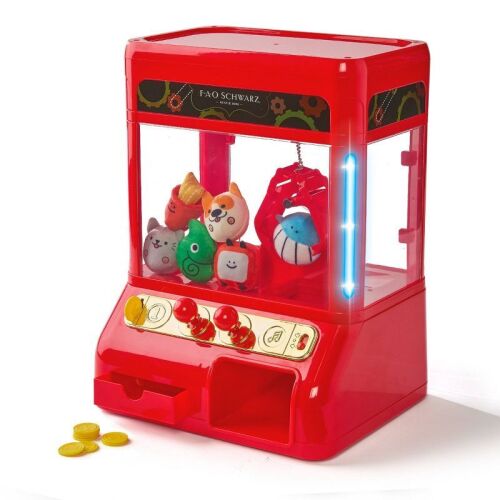 FAO Schwarz Arcade Claw Game with Plush Prizes-missing some prizes - Lot 79WG
