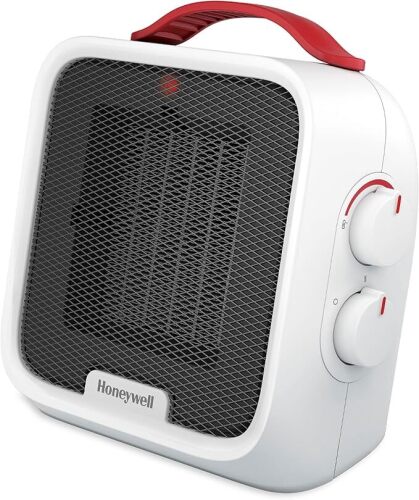 Honeywell UberHeat 5 Ceramic Space Heater for Small Rooms, White - Lot 98WG