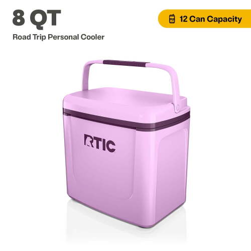RTIC Road Trip Personal Cooler, 8 QT, Lavender/Plum-couple marks - Lot 121WG