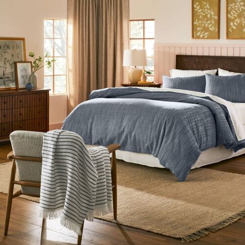 3pc Washed Loop Stripe Comforter Bedding Set - Hearth & Hand™ with Magnolia - Lot 131WG