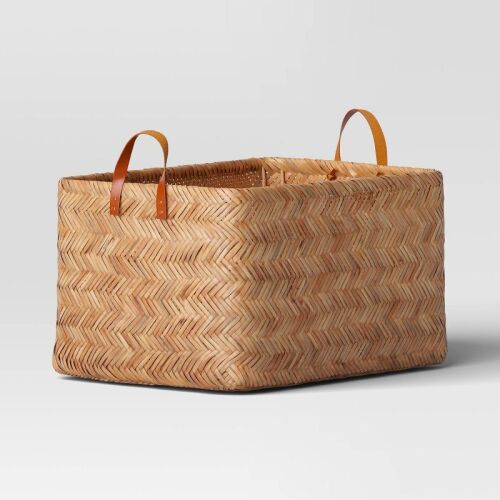 Herringbone Weave Cube Basket - Lot 149WG