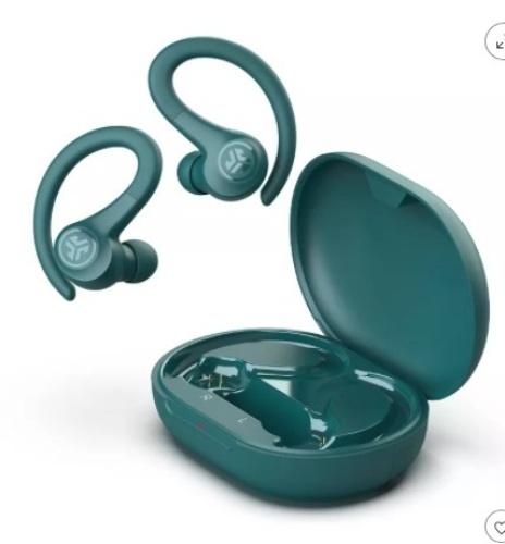 JLab Go Air Sport True Wireless Bluetooth EarBuds, Teal - Lot 245WG