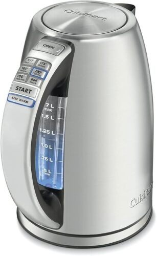 Cuisinart 1.7-Liter Cordless Electric Kettle with 6 Preset Temperatures - Lot 502WG