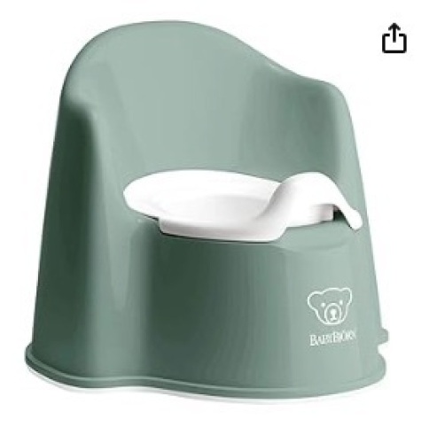 BabyBjörn Potty Chair, Deep green/White - Lot 469
