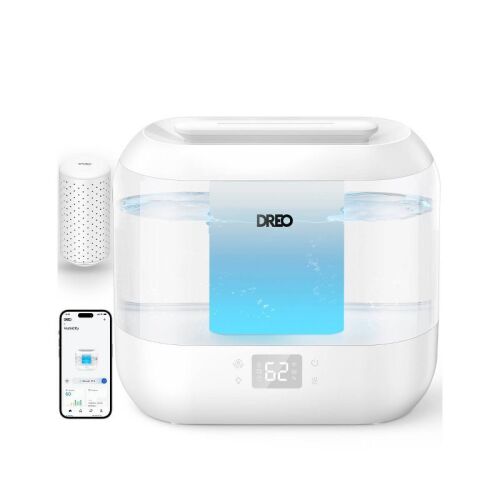 Dreo 1gal Cool Mist Smart Ultrasonic Humidifier for Room, Essential Oil Diffuser & Nightlight, Touch Control - Lot 215WG