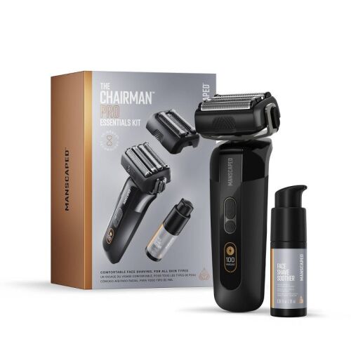 Manscaped The Chairman Pro Essentials Kit, with Soothing Aftershave Serum   - Lot 227WG