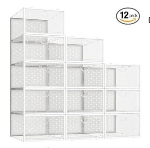 Pinkpum Shoe Storage Boxes, 12 Pack - Lot 454
