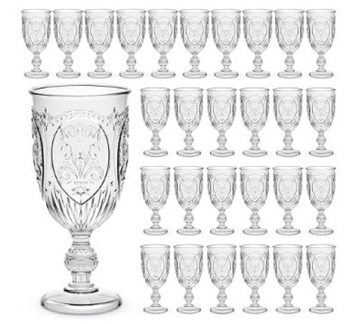 Wiwiqing 48 Pcs Plastic Goblets, 7.5oz - Lot 445
