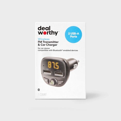 FM Bluetooth Transmitter - dealworthy - Lot 509
