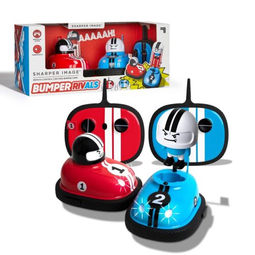 Sharper Image RC Red & Blue Ejecting Bumper Rivals Set- 3 BLUE CARS NO RED - Lot 511