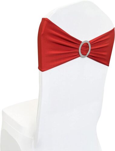 Spandex Chair Sashes Bands 50PCS Stretch Chair Ties Bows - Lot 366