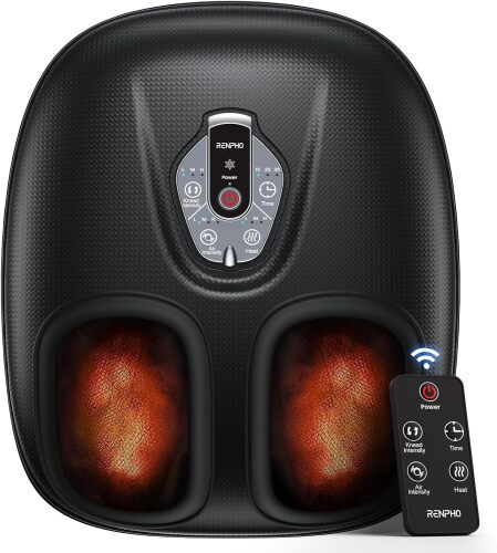 RENPHO Foot Massager Machine with Heat [2025 Upgraded], FSA HSA Eligible, Foot Massager for Plantar Fasciitis, 3 Heat Levels, - Lot 290