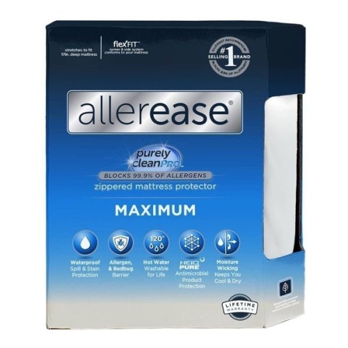 Maximum Mattress Protector White AllerEase full  - Lot 530