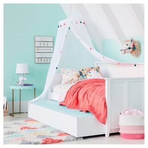 Pillow Fort Tassel Bed Canopy  - Lot 589