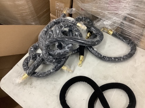 (6) Velvet Stanchion Ropes - Lot 308