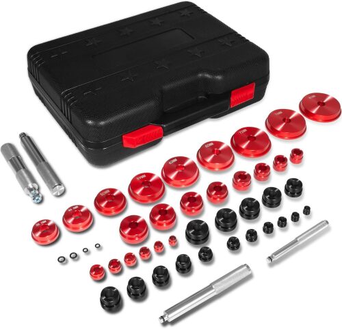 Wheel Bearing Press Kit, 43 Piece Bearing Race and Seal Driver Set - Lot 2680