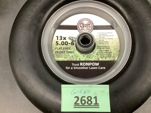 13x5.00-6 Flat Free Front Tires - Lot 2681