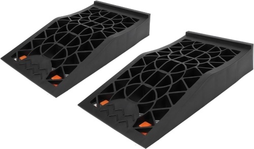 Car Ramps, 2.44in Portable Car Service Ramp Lift Heavy Duty Tire Ramps for Vehicle Maintenance and Safe Lifting - Lot 2830