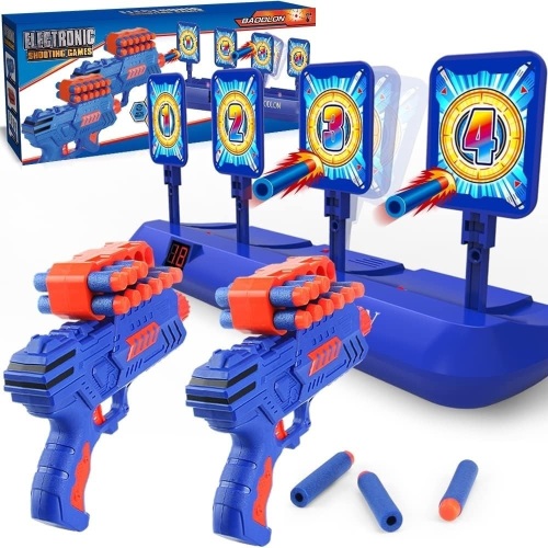 BAODLON Digital Shooting Targets with Foam Dart Toy Gun, Electronic Scoring Auto - Lot 2903