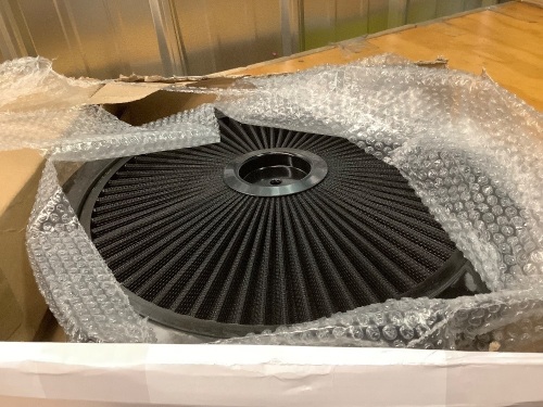 14"x3" Round Air Cleaner Filter Assembly w/Flow-Thru Lid Caburetor High Flow Compatible For Chevrolet GMC Ford - Lot 3007