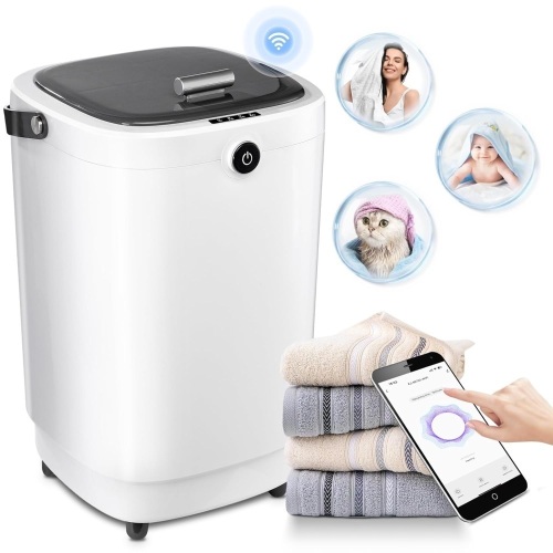 Large Towel Warmers for Bathroom, Wifi Remote Control Timed Hot Towel Warmer for Facials, 20L Luxury Capacity Towel Warmers for Spa, Hotel, Salon, Baby Care(Grey） - Lot 3020
