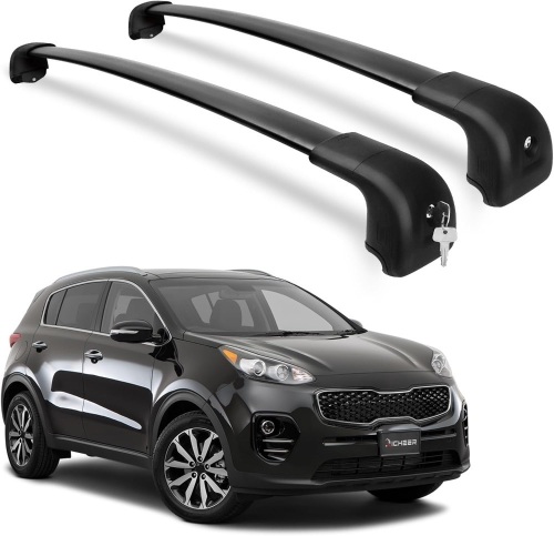 Roof Rack 220LBS Cross Bars for 2017-2021 Sportage with Side Rails - Lot 3024