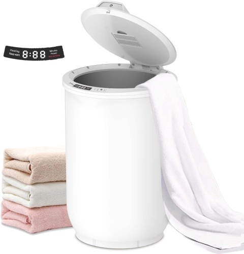 Ultra Large Capacity Towel Warmer Bucket, Rapid Heating with Timer, One-Button Digital Display Control, Safety Lock, Gifts for Him & Her, Auto Shut-Off, Fits 2 Large, Blankets, Bathrobes, PJ's - Lot 3029