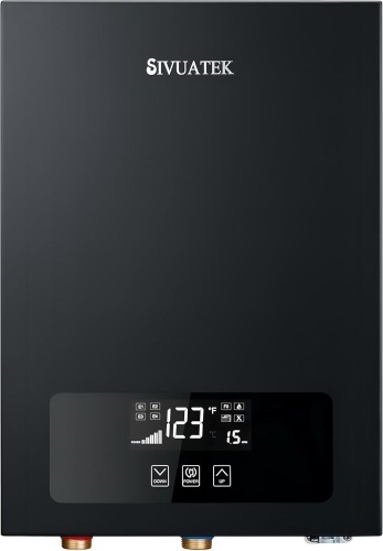 Electric Tankless Water Heater SIVUATEK 14kW, 240V - On-Demand Hot Water for Whole House - ETL Certified, Self Modulating - Compact Design for Easy Installation - for 2 Point of Use Hot Water - Lot 3034