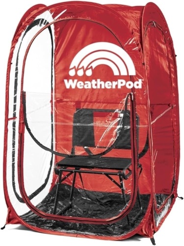 WeatherPod® The Original Shark Tank MyPod™ 1-2 Person Pop-Up Pod - Stay Warm, Dry, and Out of The Sun - Weather Pod for Sports, Rain, or Wind - Lot 3049