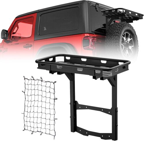 or Jeep Wrangler JL Rear Cargo Basket on OE Tailgate - Lot 3132
