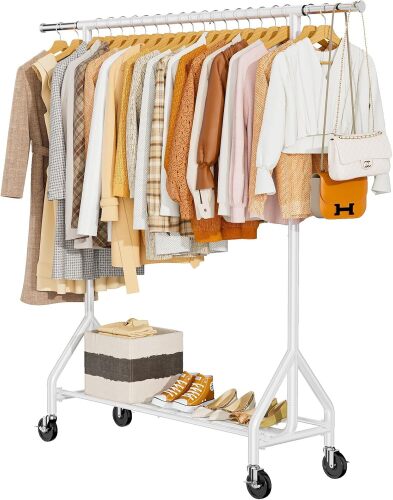 Heavy Duty Clothes Rack Load 450 LBS, Metal Garment Rack - Lot 3133