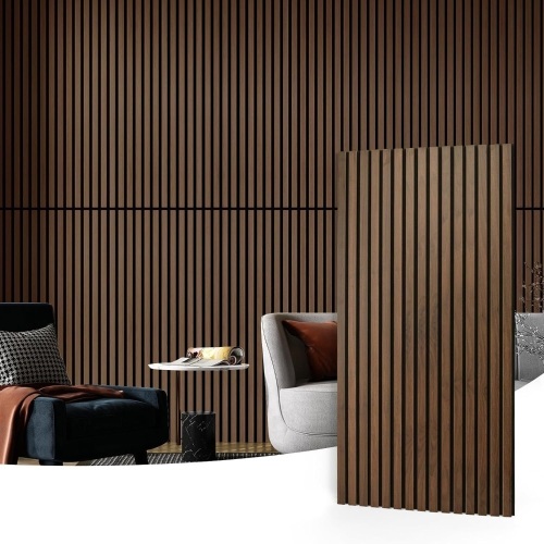 2-Pack Acoustic Wood Slat Wall Panels - Lot 2890