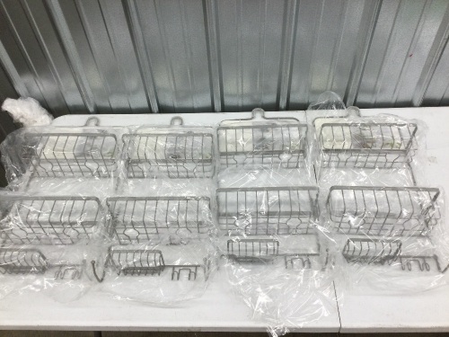 Box of 4 threshold shower caddy - Lot 3385