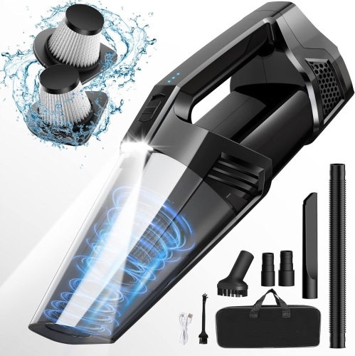 Handheld Vacuum Cordless Car Vacuum Portable with LED Light - Lot 3159